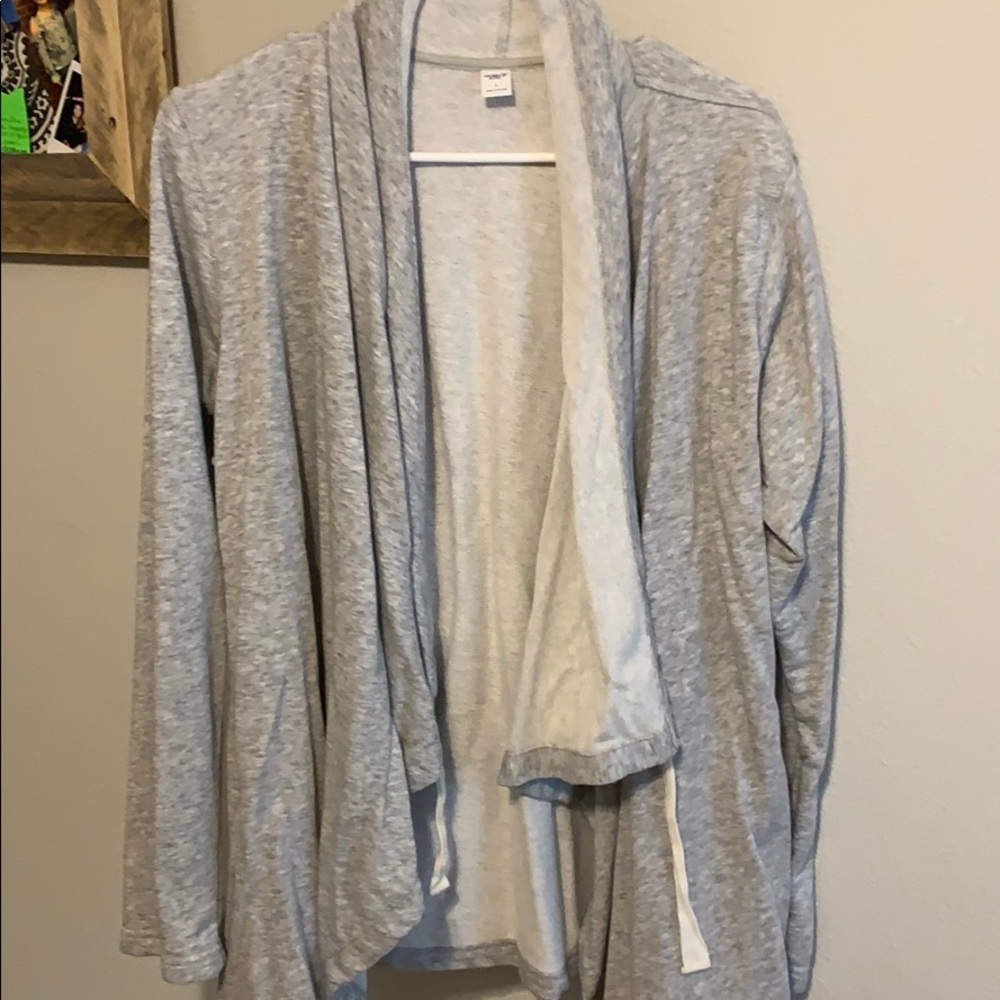 gray sweater